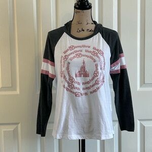 Disney World rose gold decal Raglan Hoodie medium.